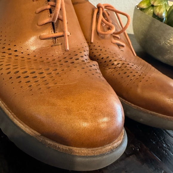 Cole Haan 2.0 Zerogrand Lined Laser Wingtip Oxford British Tan/Java 14W - Picture 10 of 13